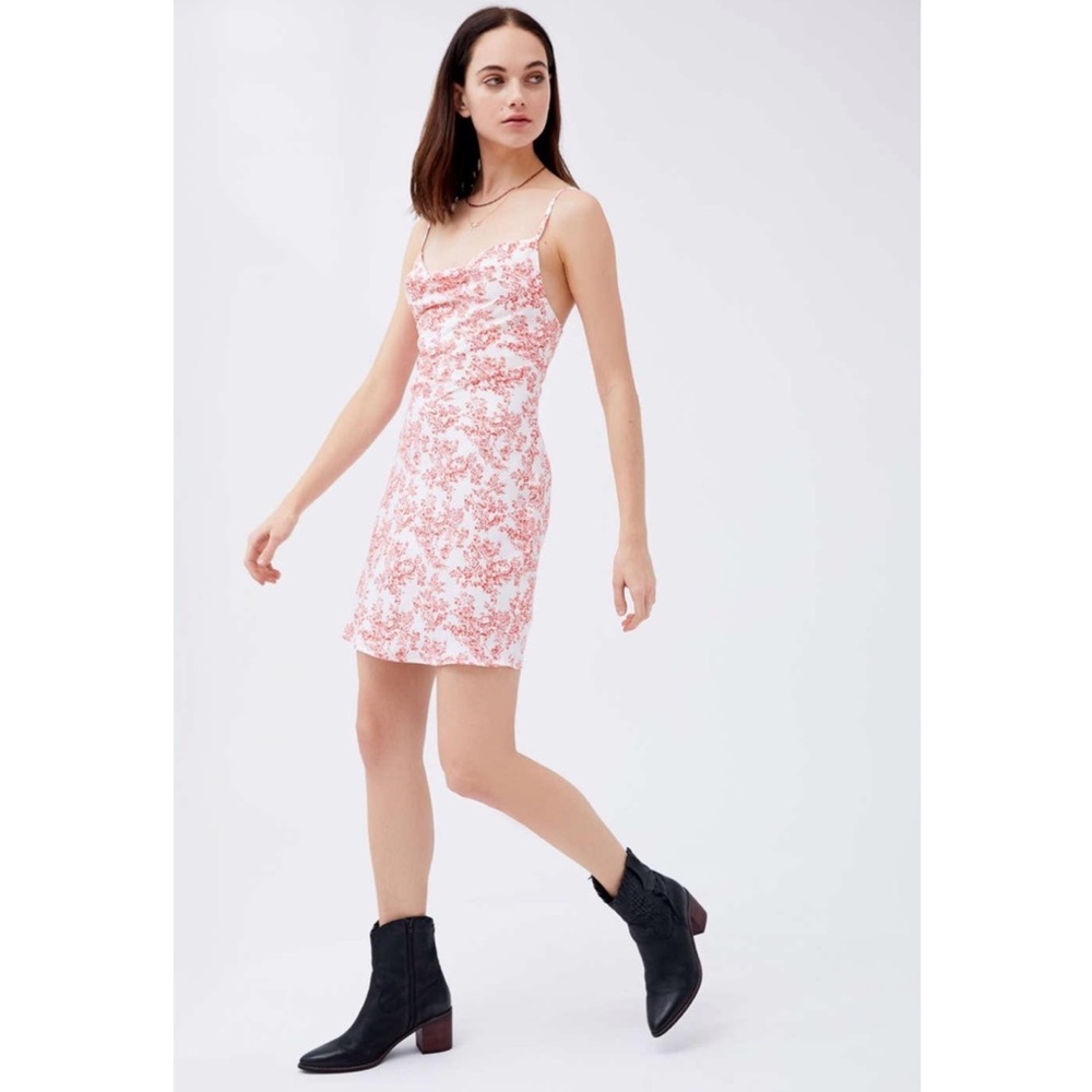 Urban Outfitters Pink Floral Mini Dress